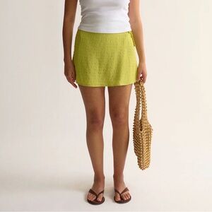 Ghanda Clothing Green Mini Skirt NWT